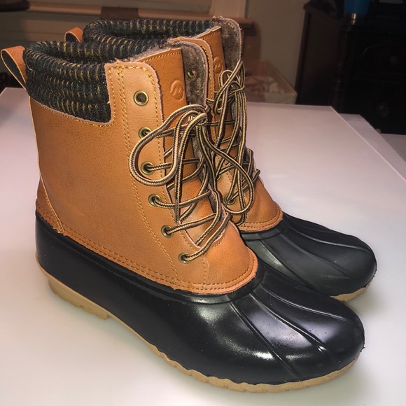 sherpa lined duck boots